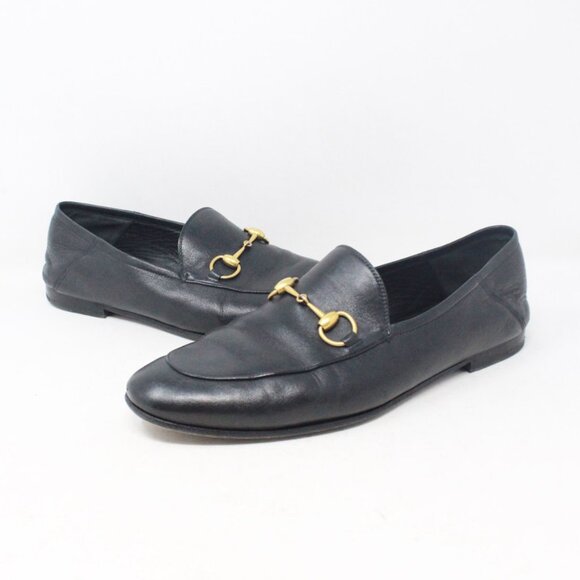 Gucci #2TUQLF Mens Jordaan Horsebit Loafers Size 10 - Picture 1 of 8